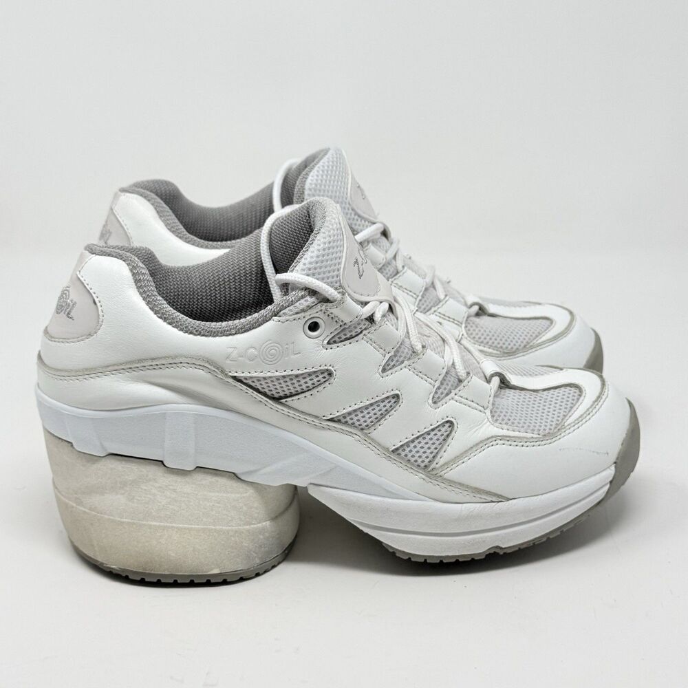 Z-Coil Freedom Classic Womens 8 White Pain Relief Shoes Slip Resistant Ortho